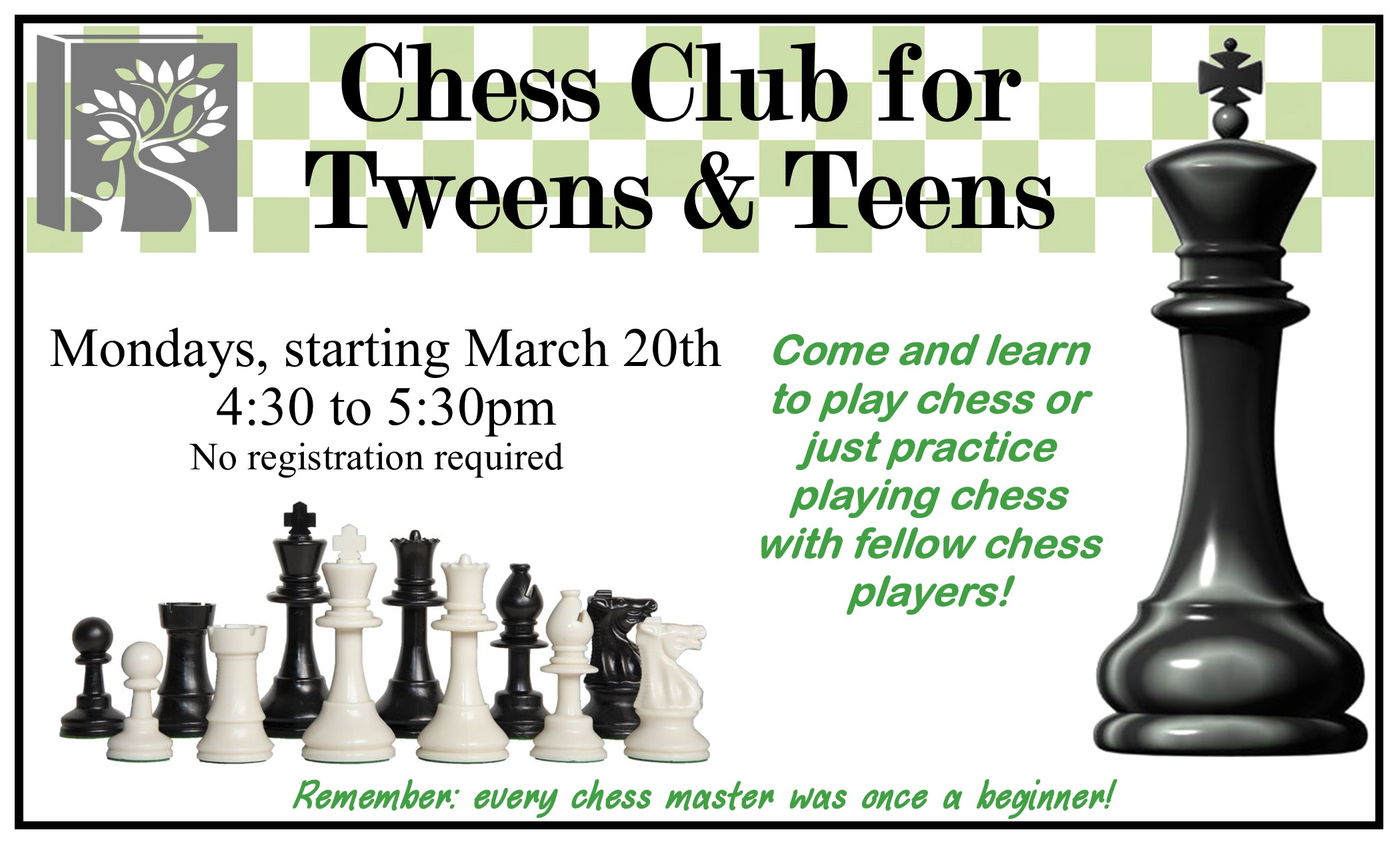 Friends of the Millburn Library - December Chess Classes are on